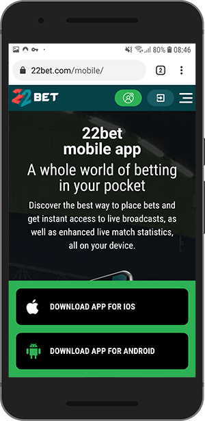 Preuzimanje iOS 22bet