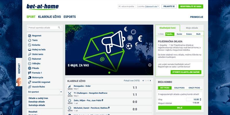 bet-at-home stranica za klađenje na NBA
